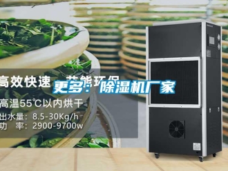企业新闻更多：除湿机厂家