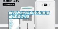 世界各地档案库房温湿度适宜范围