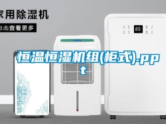 知识百科恒温恒湿机组(柜式).ppt