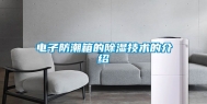 电子防潮箱的除湿技术的介绍