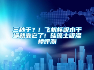 企业新闻三秒干？! 飞机杯吸水干燥就靠它了! 硅藻土吸湿棒评测