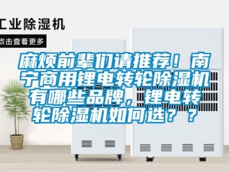 常见问题麻烦前辈们请推荐！南宁商用锂电转轮除湿机有哪些品牌，锂电转轮除湿机如何选？？