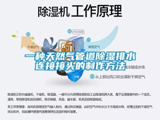 企业新闻一种天然气管道除湿排水连接接头的制作方法