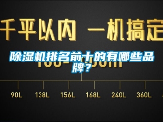 企业新闻除湿机排名前十的有哪些品牌？