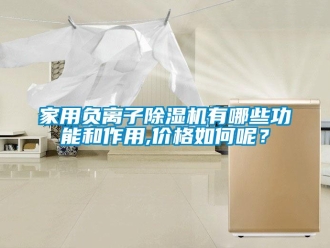 企业新闻家用负离子除湿机有哪些功能和作用,价格如何呢？