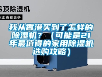 常见问题我从香港买到了怎样的除湿机？（可能是21年最值得的家用除湿机选购攻略）