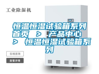 知识百科恒温恒湿试验箱系列首页 ＞ 产品中心 ＞ 恒温恒湿试验箱系列