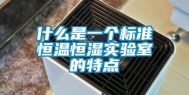 什么是一个标准恒温恒湿实验室的特点