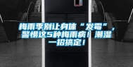 梅雨季别让身体“发霉”，警惕这5种梅雨病！潮湿一招搞定！