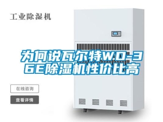 行业新闻为何说瓦尔特WD-36E除湿机性价比高