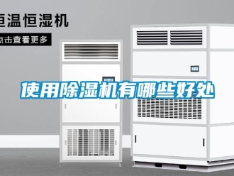 行业新闻使用除湿机有哪些好处