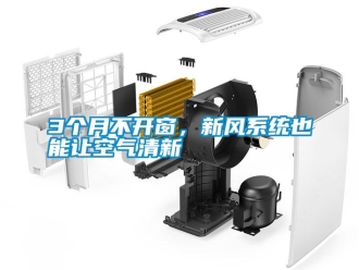 常见问题3个月不开窗，新风系统也能让空气清新