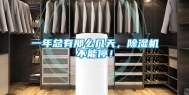 一年总有那么几天，除湿机不能停！