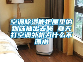 行业新闻空调除湿能把屋里的烟味抽出去吗 夏天打空调外机为什么不滴水