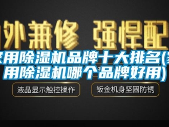 企业新闻家用除湿机品牌十大排名(家用除湿机哪个品牌好用)