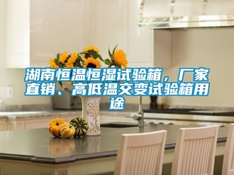 知识百科湖南恒温恒湿试验箱，厂家直销、高低温交变试验箱用途