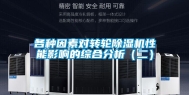 各种因素对转轮除湿机性能影响的综合分析（二）