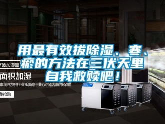 企业新闻用最有效拔除湿、寒、瘀的方法在三伏天里自我救赎吧！