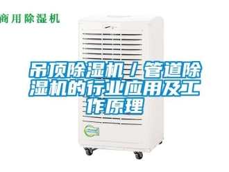 企业新闻吊顶除湿机／管道除湿机的行业应用及工作原理