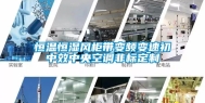 恒温恒湿风柜带变频变速初中效中央空调非标定制
