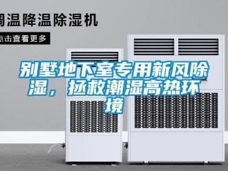 企业新闻别墅地下室专用新风除湿，拯救潮湿高热环境