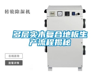 企业新闻多层实木复合地板生产流程揭秘