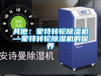 常见问题其他：蒙特转轮除湿机—蒙特转轮除湿机的保养
