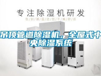 行业新闻吊顶管道除湿机，全屋式中央除湿系统