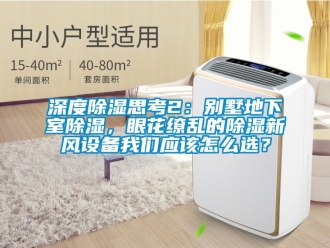 企业新闻深度除湿思考2：别墅地下室除湿，眼花缭乱的除湿新风设备我们应该怎么选？