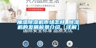 抽湿除湿机市场怎样 除湿机的发展前景介绍【详解】