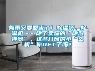 行业新闻梅雨又要回来了！除湿袋、除湿机……除了卖爆的“除湿神器”，这些开窗的小“玄机”你GET了吗？