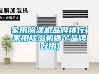企业新闻家用除湿机品牌排行(家用除湿机哪个品牌好用)