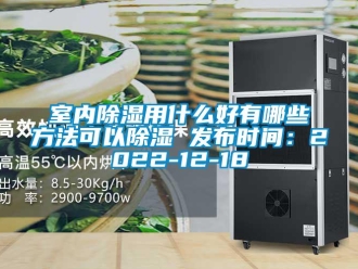 企业新闻室内除湿用什么好有哪些方法可以除湿 发布时间：2022-12-18