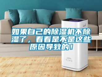 行业新闻如果自己的除湿机不除湿了，看看是不是这些原因导致的！