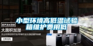 小型环境高低温试验箱维护费用低