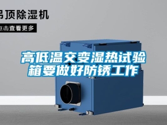常见问题高低温交变湿热试验箱要做好防锈工作