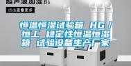 恒温恒湿试验箱 HG／恒工 稳定性恒温恒湿箱 试验设备生产厂家