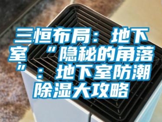 企业新闻三恒布局：地下室≠“隐秘的角落”：地下室防潮除湿大攻略