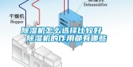 除湿机怎么选择比较好  除湿机的作用都有哪些