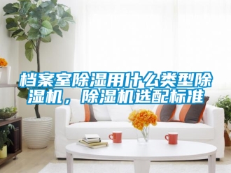 行业新闻档案室除湿用什么类型除湿机，除湿机选配标准