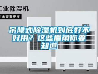 行业新闻吊隐式除湿机到底好不好用？这些眉角你要知道