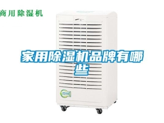 行业新闻家用除湿机品牌有哪些