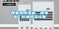 锂电池除湿机，锂电池厂防潮除湿设备