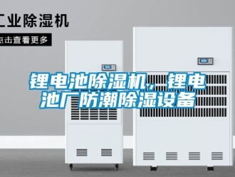 行业新闻锂电池除湿机，锂电池厂防潮除湿设备