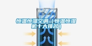 恒温恒湿空调（恒温恒湿机十大排名）
