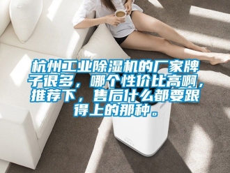 企业新闻杭州工业除湿机的厂家牌子很多，哪个性价比高啊，推荐下，售后什么都要跟得上的那种。