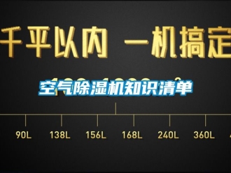 行业新闻空气除湿机知识清单