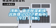 浅析！宿迁除湿机排名原理(2022更新中)(今日／浅析)