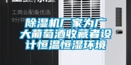 除湿机厂家为广大葡萄酒收藏者设计恒温恒湿环境