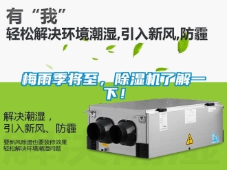 行业新闻梅雨季将至，除湿机了解一下！